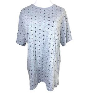 Denim‎ & Flower a Ricky Singh Sailboats T Shirt Tee Sz XL